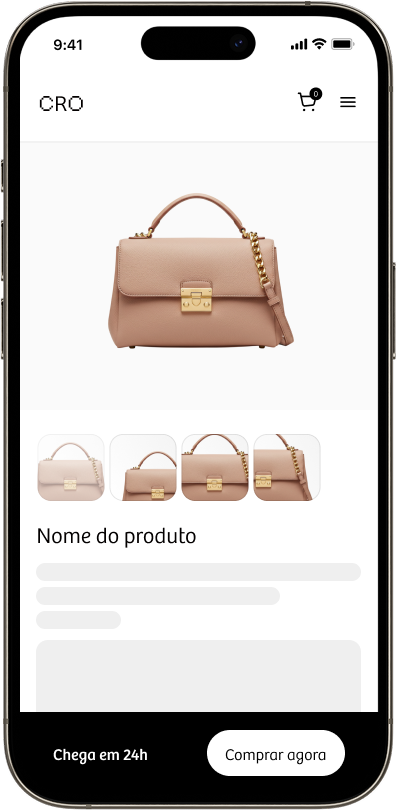 Mockup do aplicativo